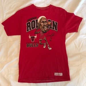 Mitchell & Ness red Chicago bulls Tee